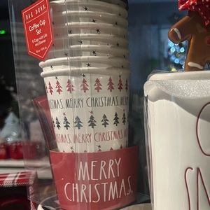 Rae Dunn Christmas take away coffee cups set